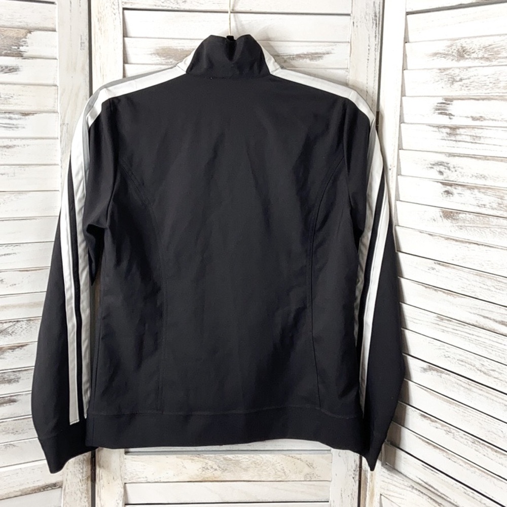 SJB Active | Black & White Striped Zip-Up Athletic Jacket – Size Small - Picture 9 of 9
